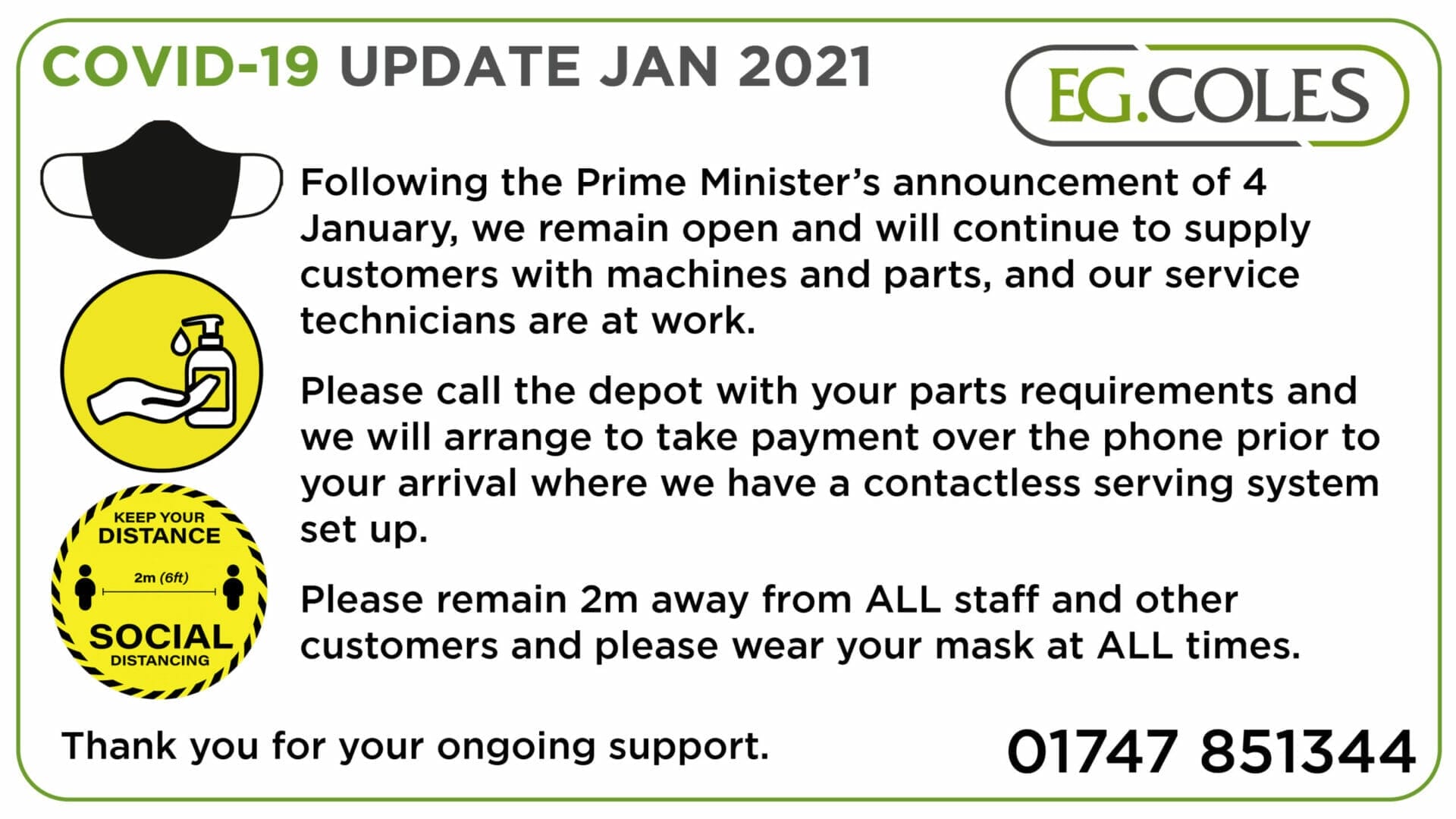 Covid Update January 2021