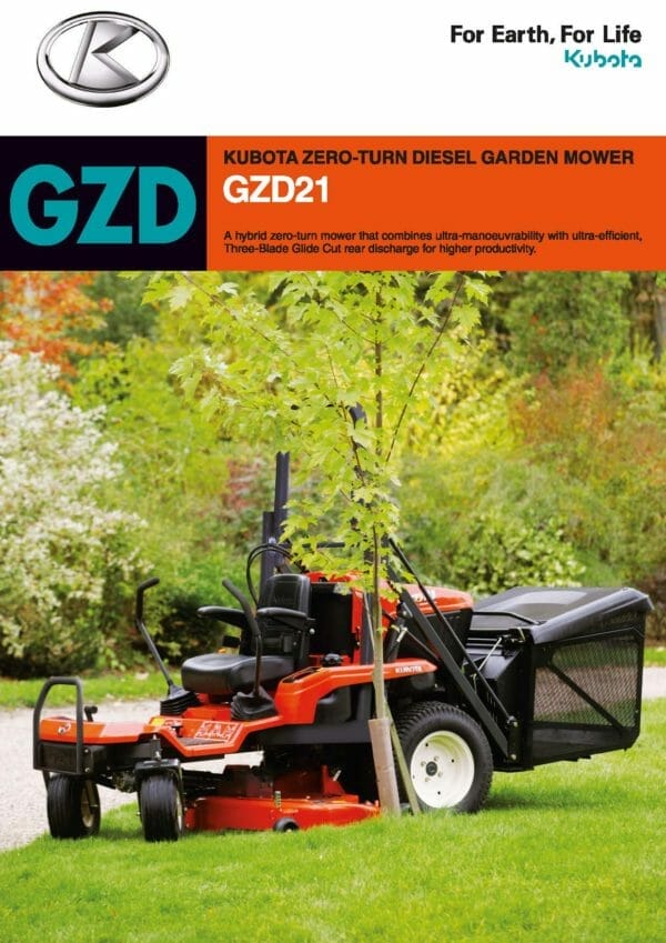EG Coles Kubota GZD Mower Brochure
