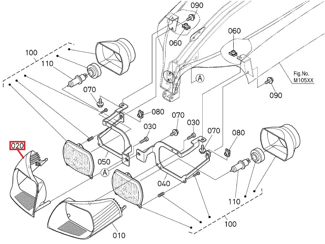 K258354162 Headlamp Surround (Right Hand) - Image 2
