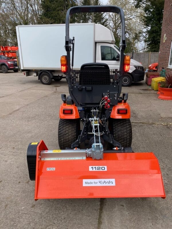 New Kubota BX231 4WD Tractor with Fox 1120 Flail Mower - Image 3